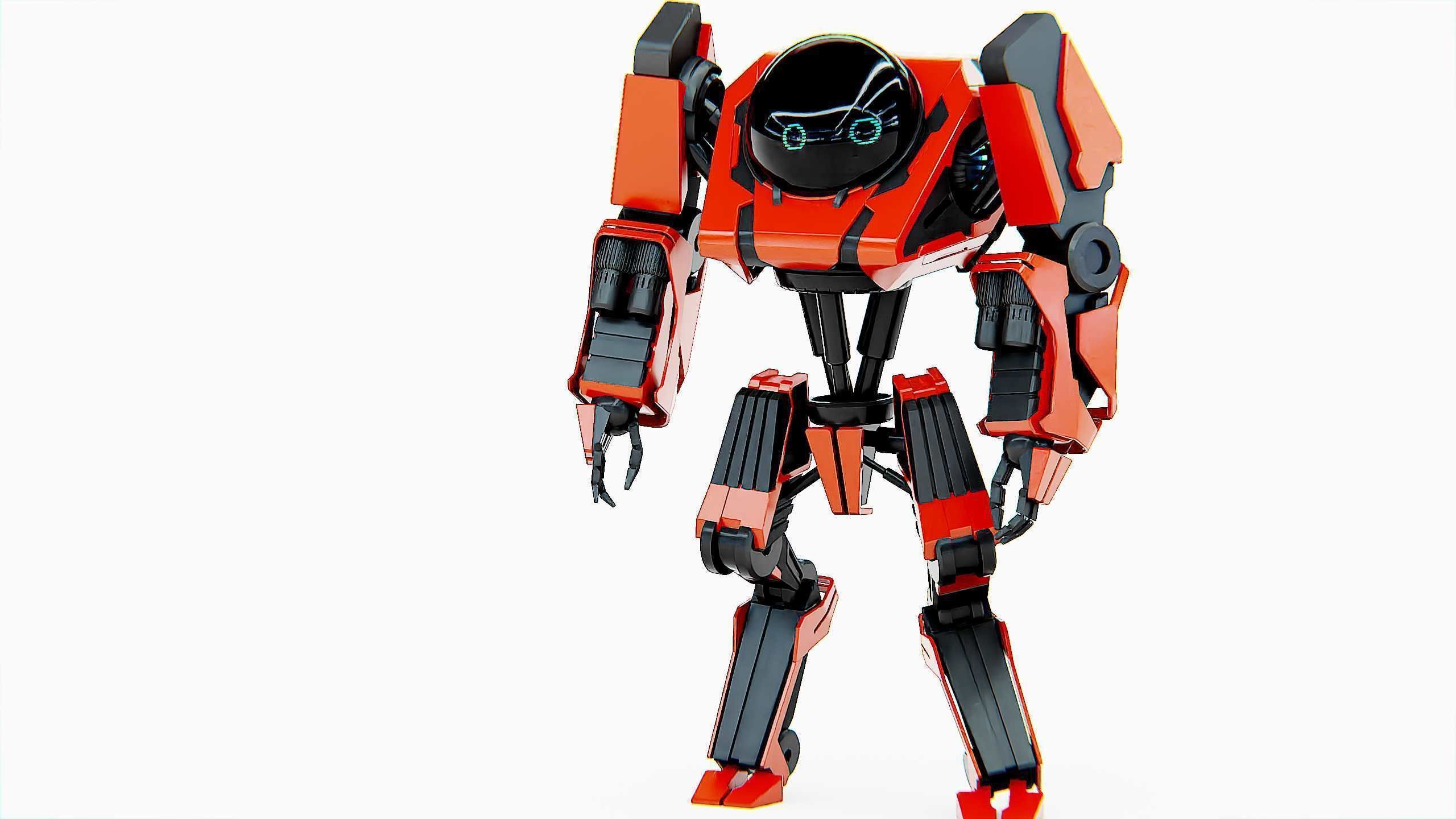 COMBAT DROID L-50 Rigged for Unreal Engine - Unity - MIXAMO 3D model_7