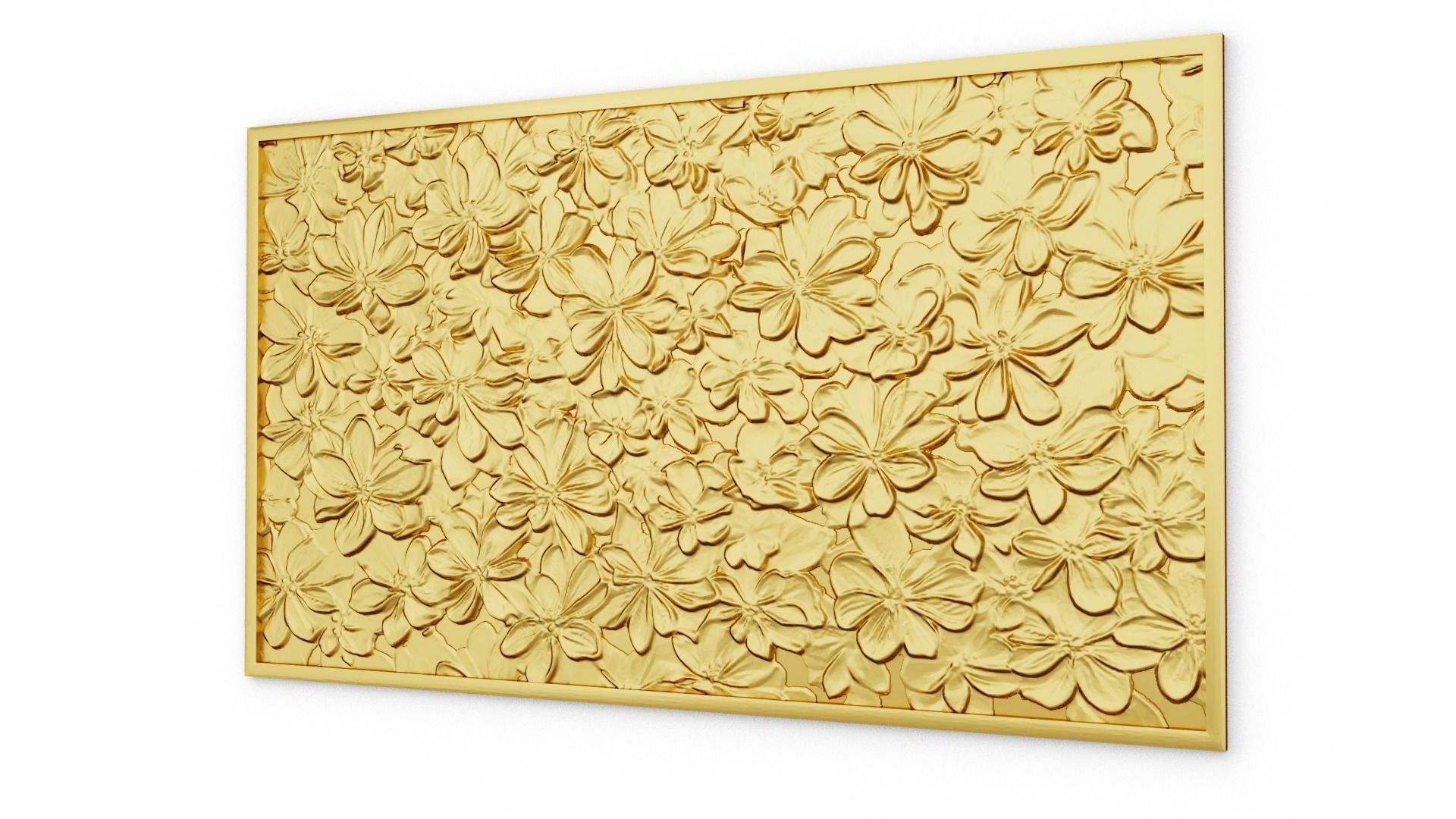 modern panel wall decor set relief stl mural CNC 305 3D model_8