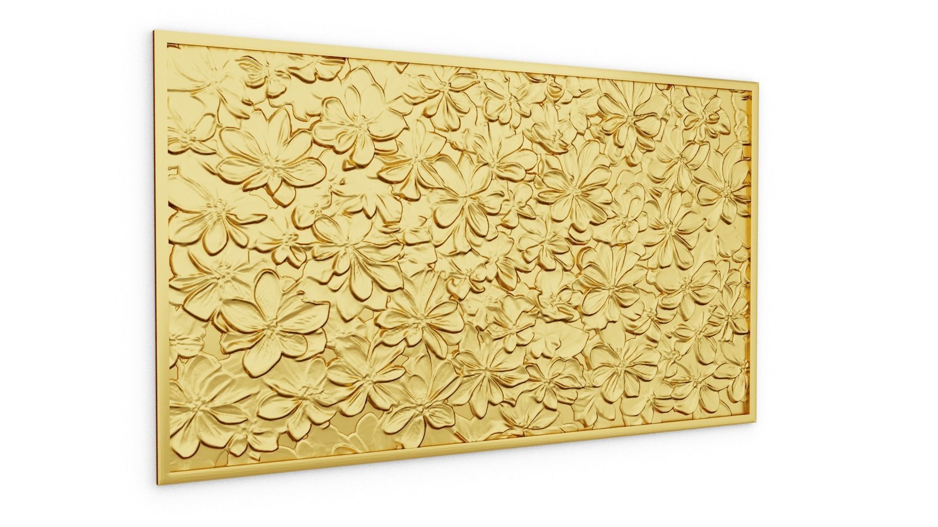 modern panel wall decor set relief stl mural CNC 305 3D model_6