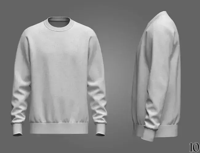 Mens Sweatshirt 3D Model