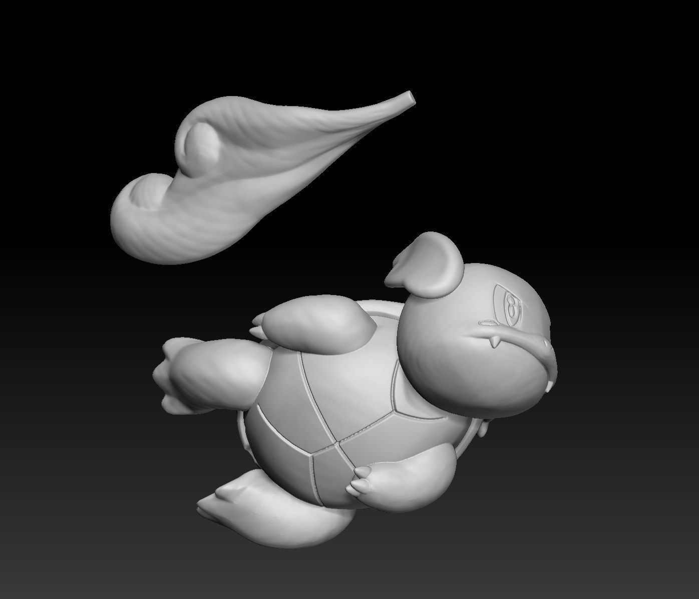 Pokemon Squirtle Wartortle Blastoise 3D print model_5