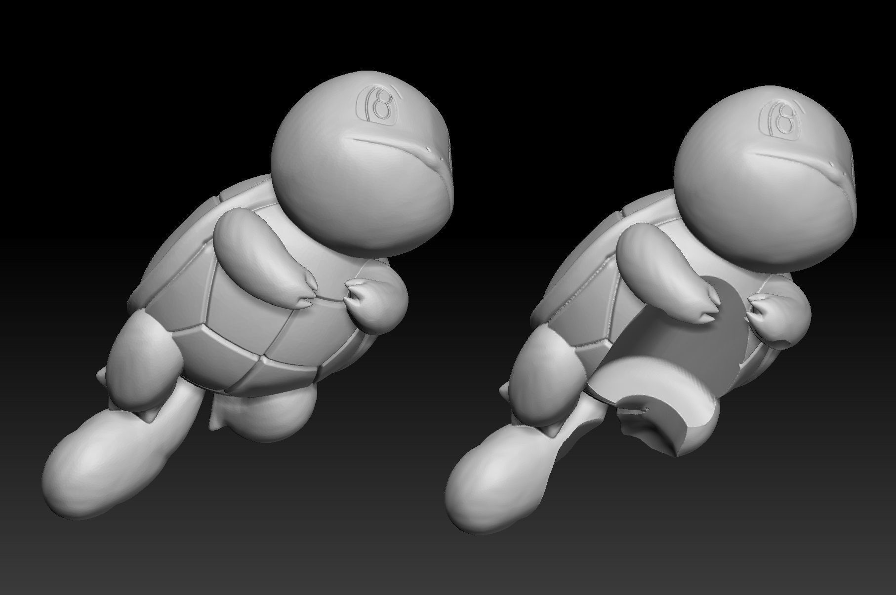 Pokemon Squirtle Wartortle Blastoise 3D print model_4