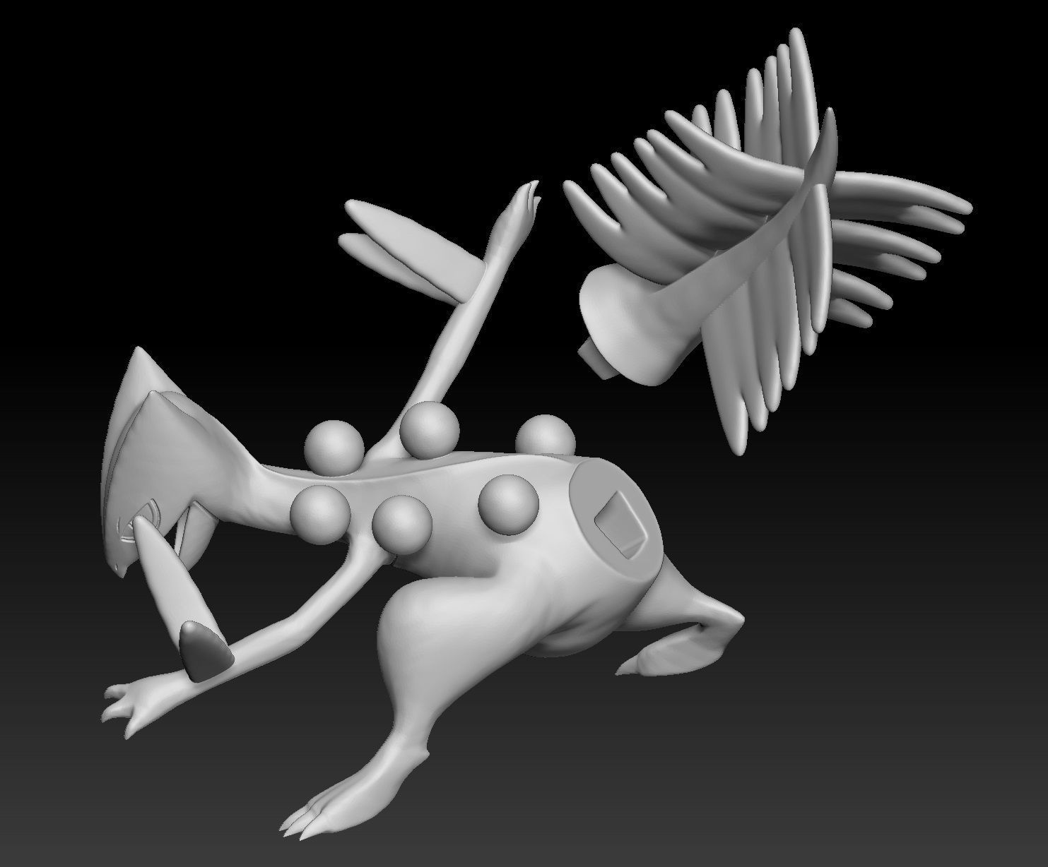 Pokemon Treecko Grovyle Sceptile 3D print model_5