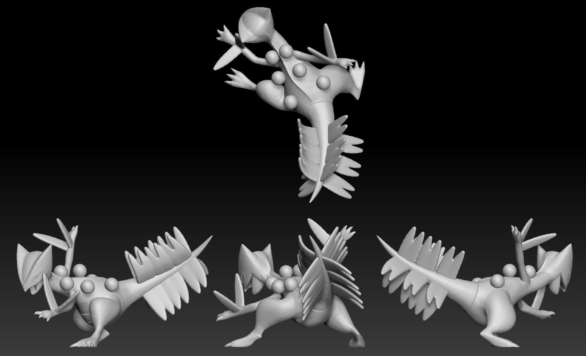 Pokemon Treecko Grovyle Sceptile 3D print model_3