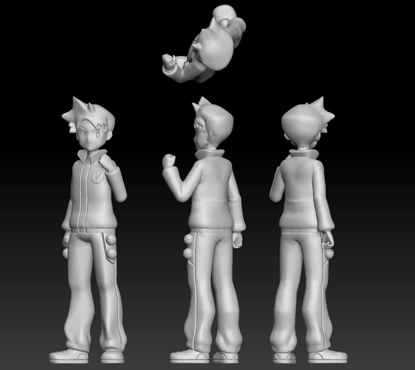 Pokemon Trainer Corey 3D print model_1