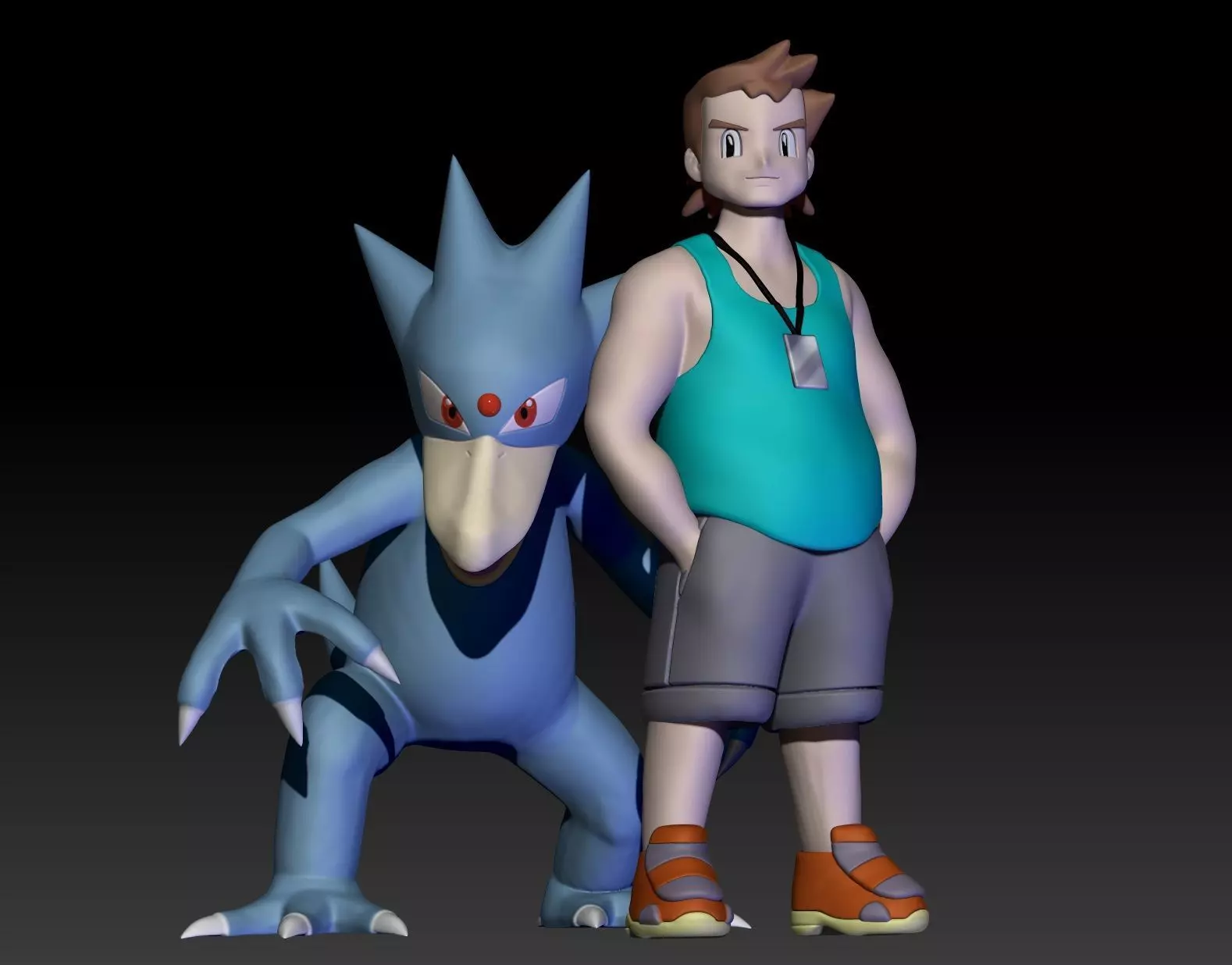 Pokemon Trainer Fergus 3D print model_0