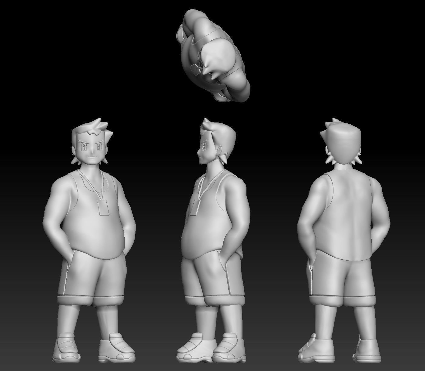 Pokemon Trainer Fergus 3D print model_1