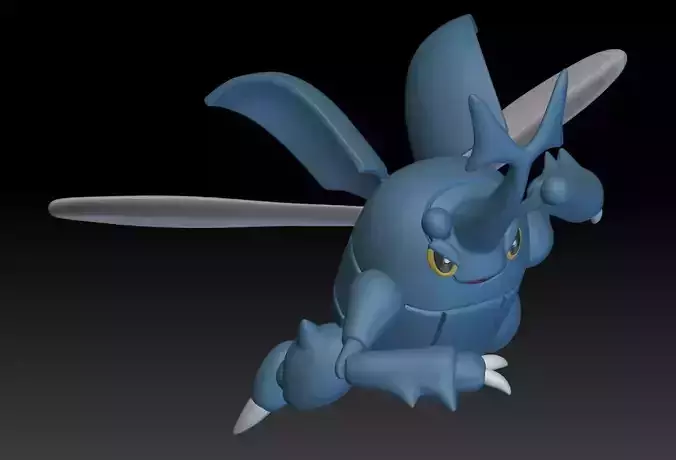 Pokemon Heracross 3D print model