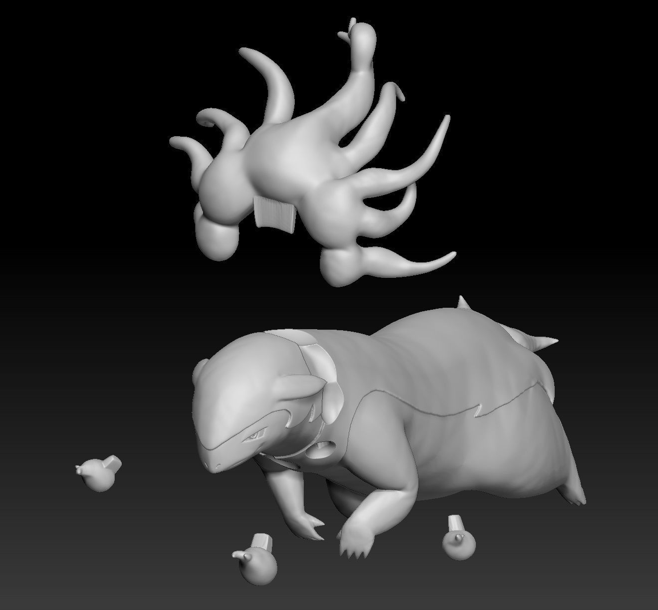 Pokemon Hisuian Typhlosion 3D print model_2