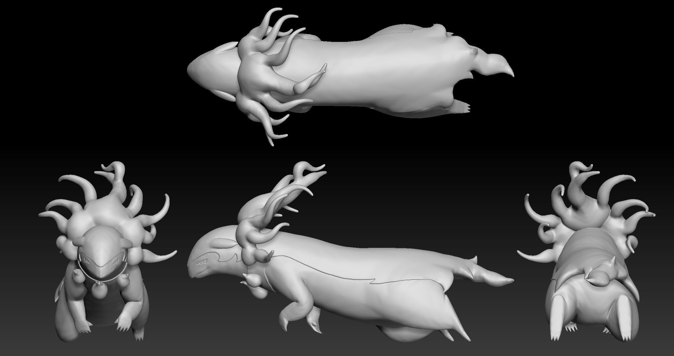 Pokemon Hisuian Typhlosion 3D print model_1