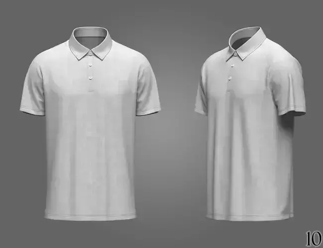 Mens Polo 3D Model