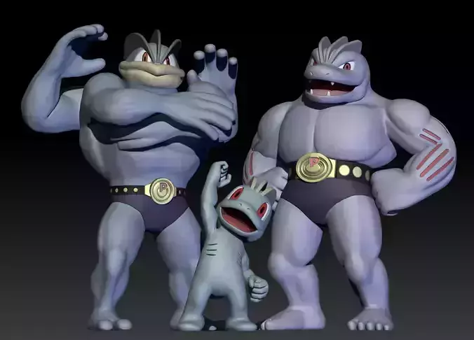 Pokemon Machop Machoke Machamp
