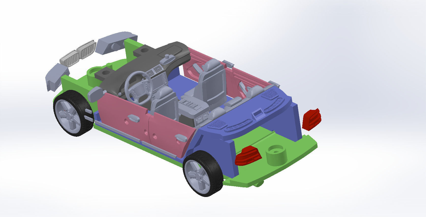 Car body for 3d print 3D print model_4