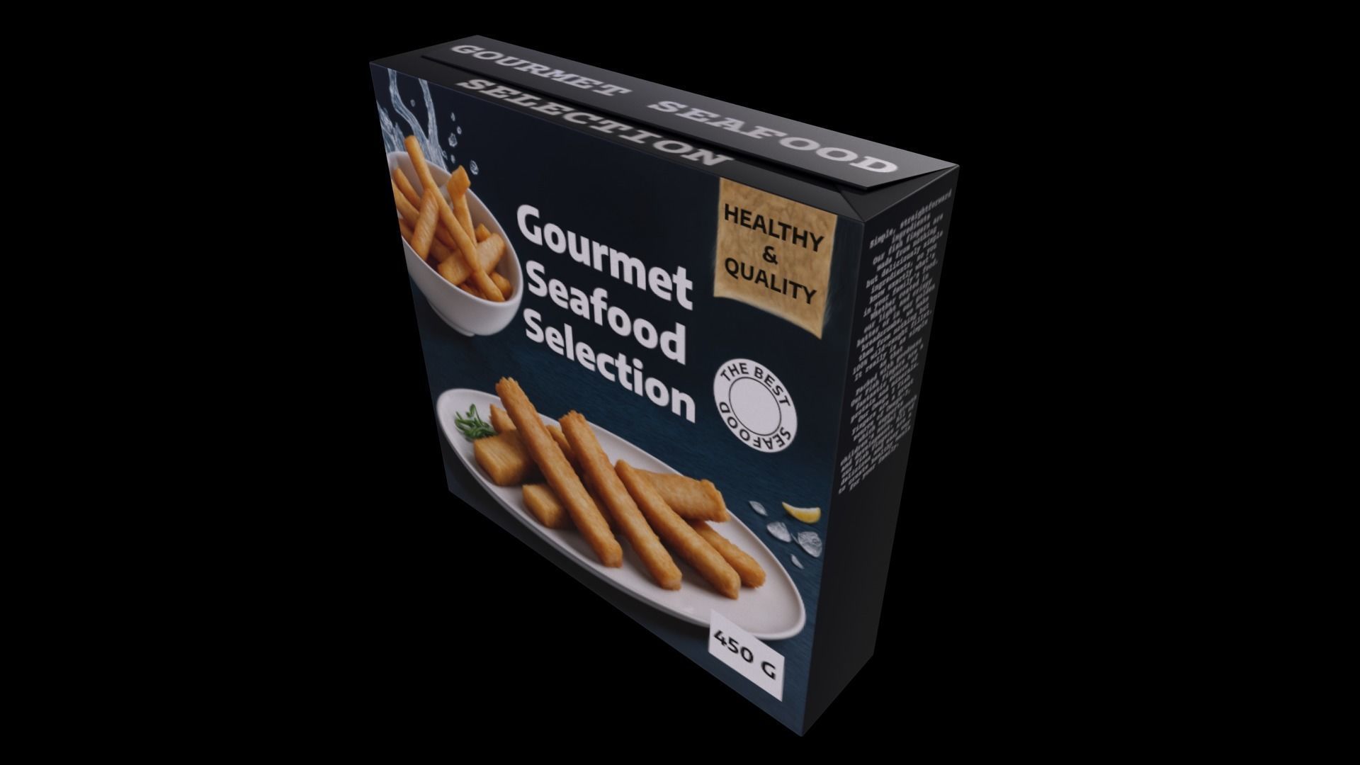  Frozen Fish Fingers - GAME READY PBR Low-poly 3D model_3
