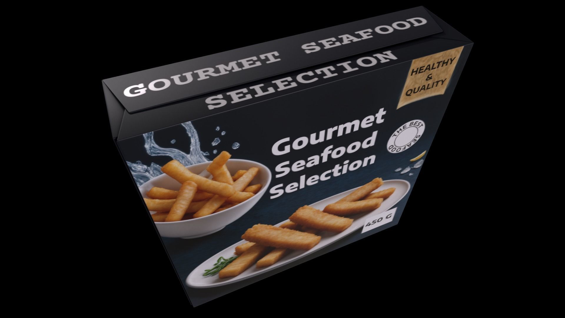  Frozen Fish Fingers - GAME READY PBR Low-poly 3D model_1