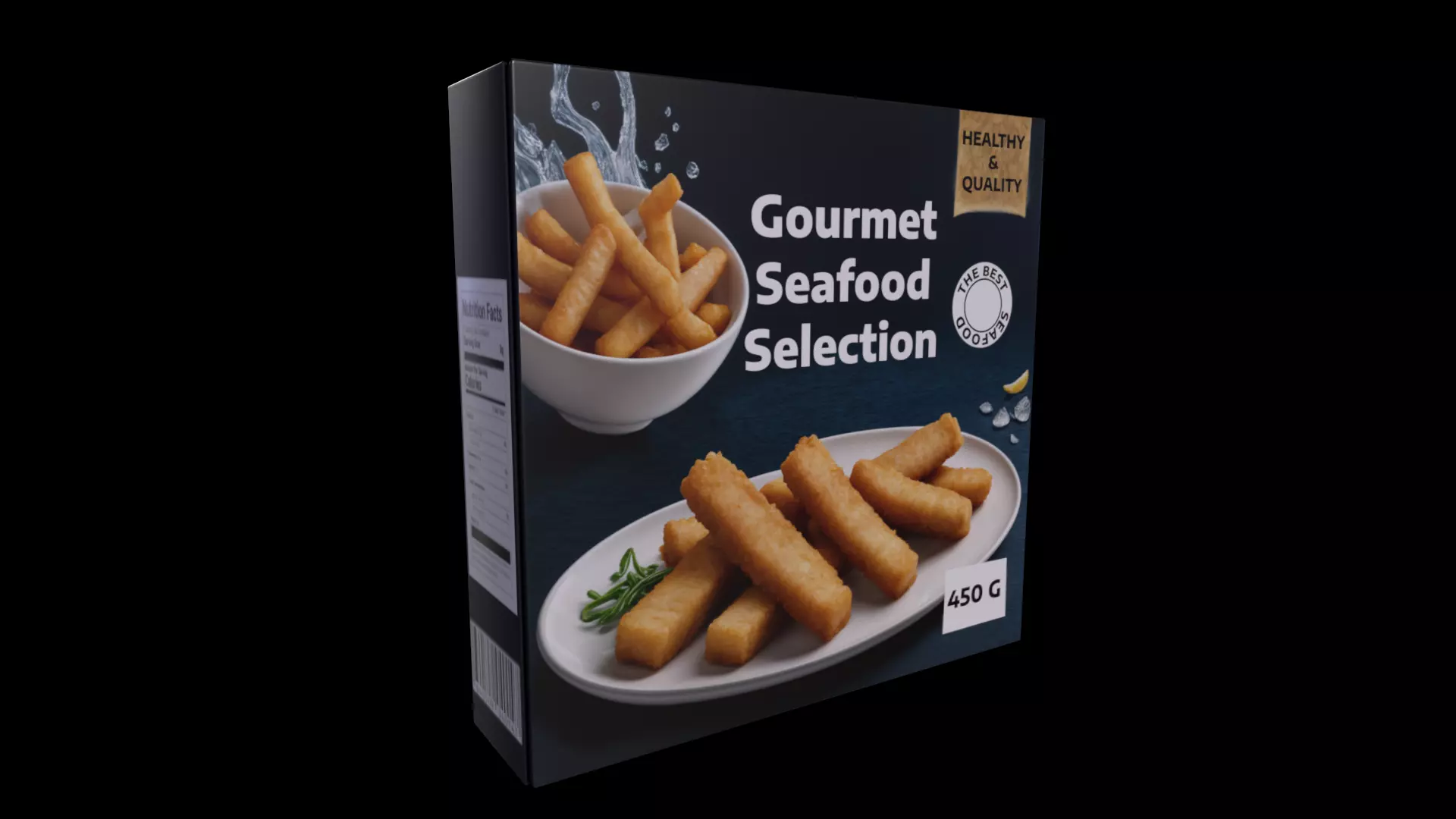  Frozen Fish Fingers - GAME READY PBR Low-poly 3D model_0