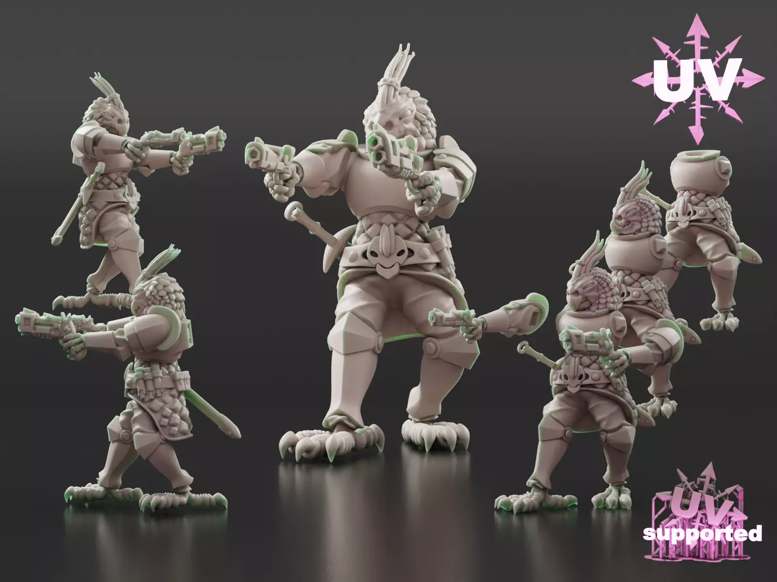 Krookatiel pistolier 3D print model