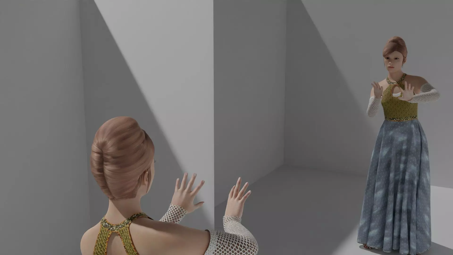 Rigged Female Model Jane 3D model_0