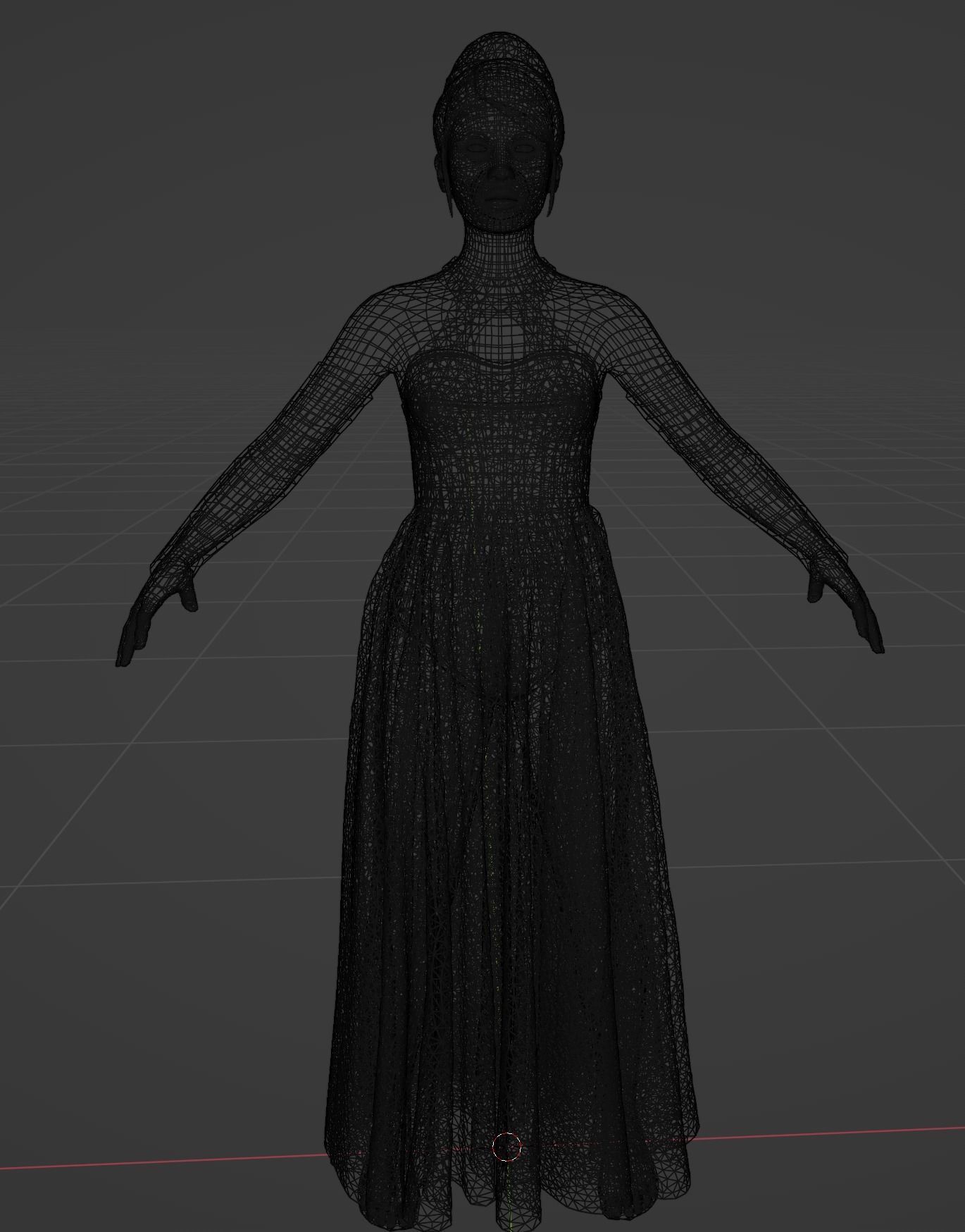 Rigged Female Model Jane 3D model_4