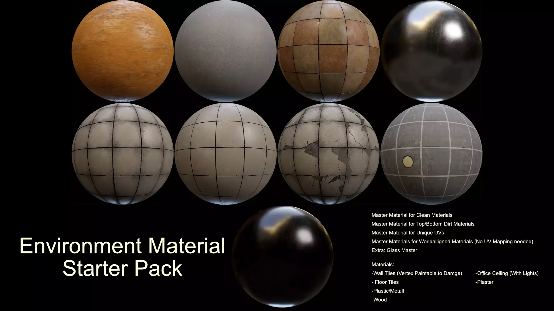 Evironment Material Pack Texture Pack Unreal PBR Texture_0