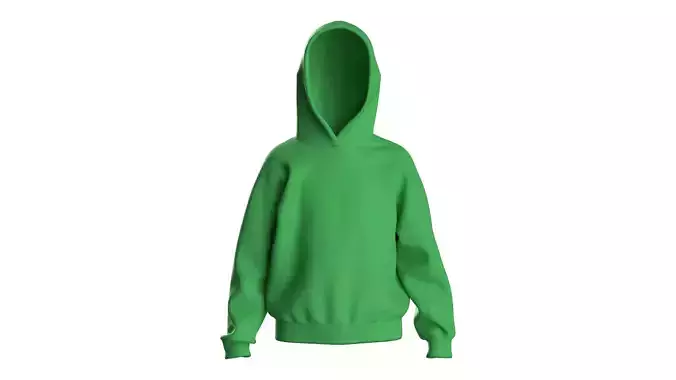 Kids male hoodie 3D model