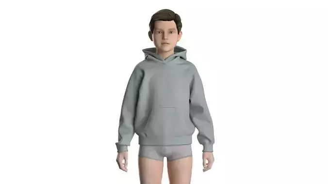 Kids male hoodie