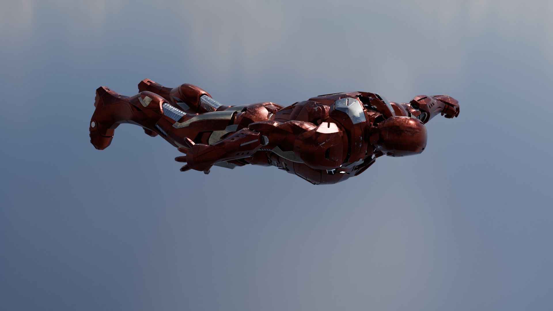 Iron Man Mark 7 Rigged 3D model_5