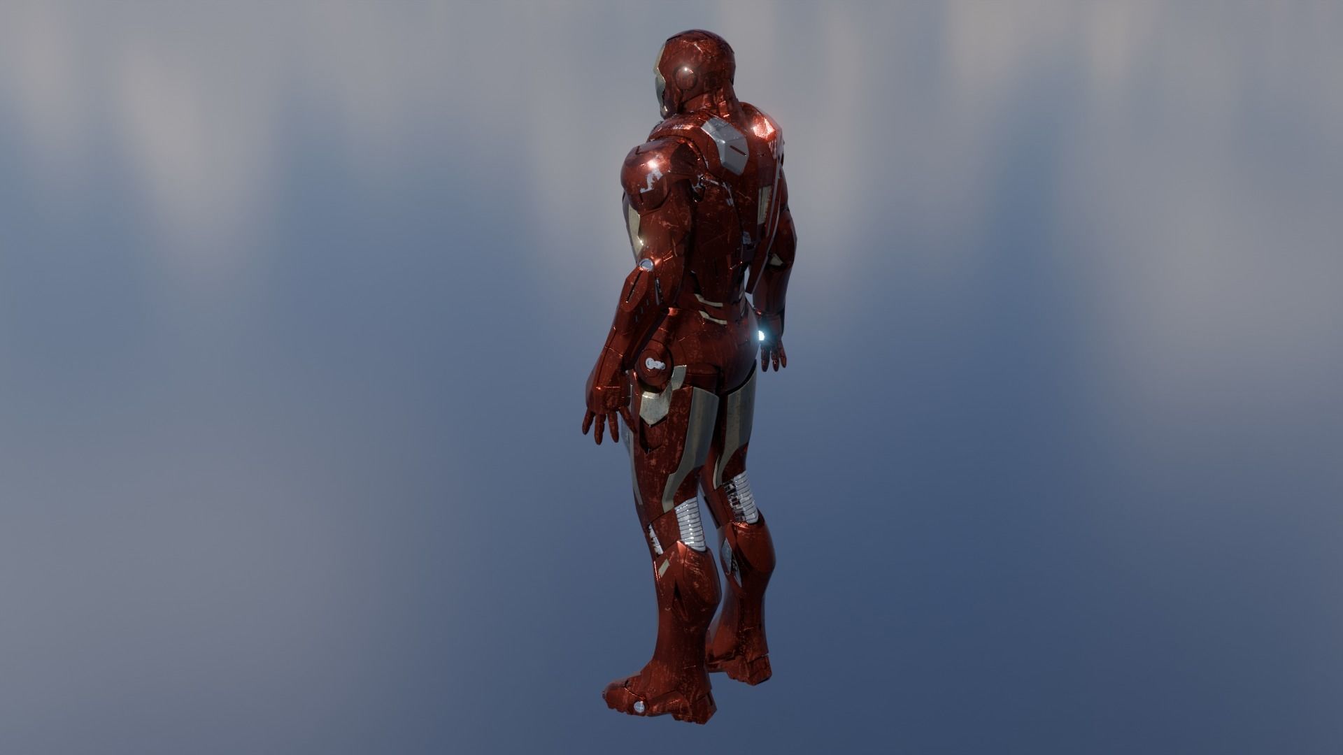 Iron Man Mark 7 Rigged 3D model_11