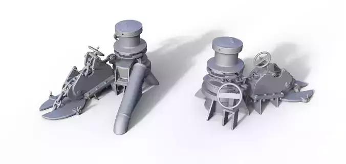 Anchor winch for harbor tugs 3D print model