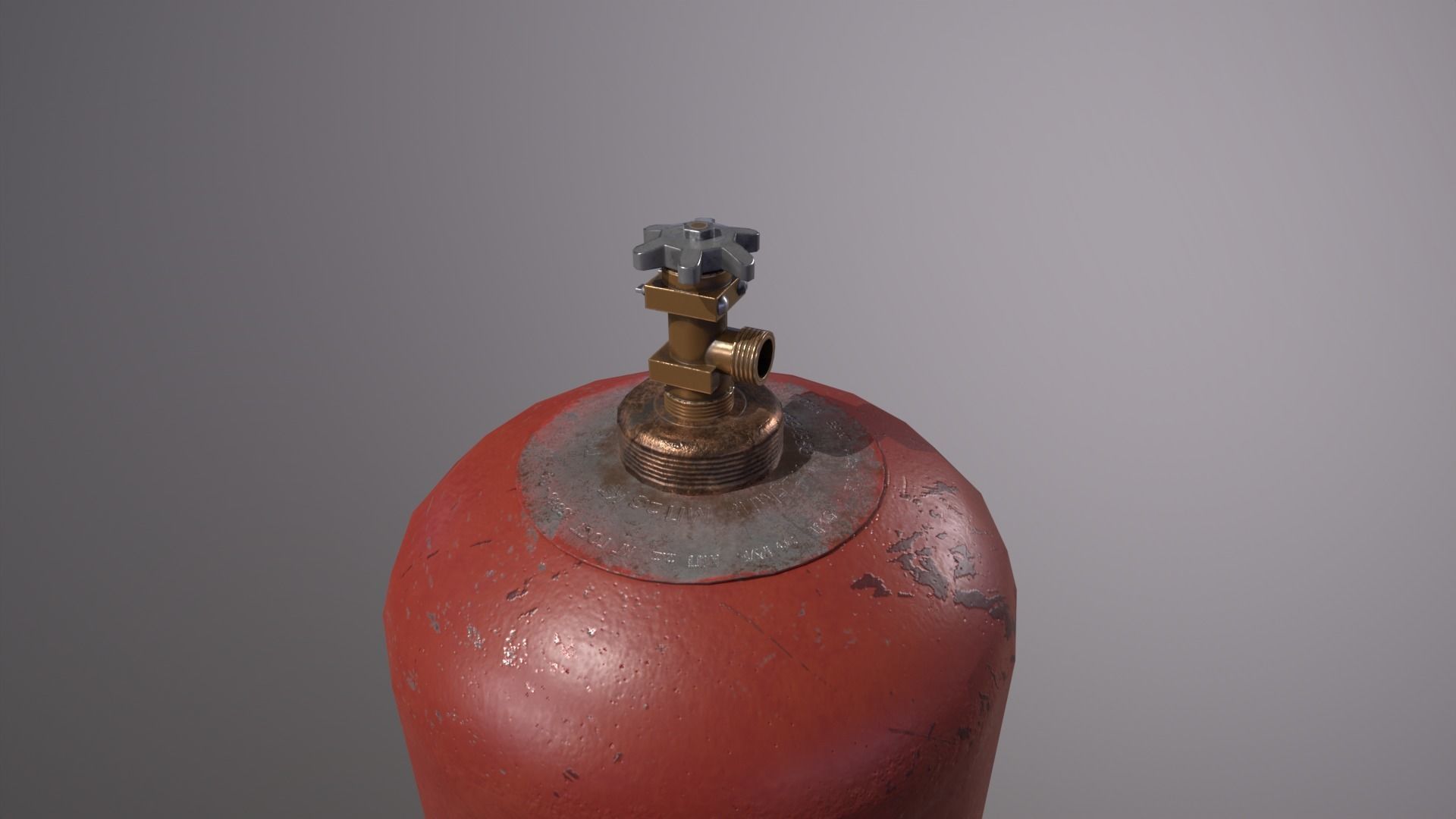 Propane gas Low-poly 3D model_3