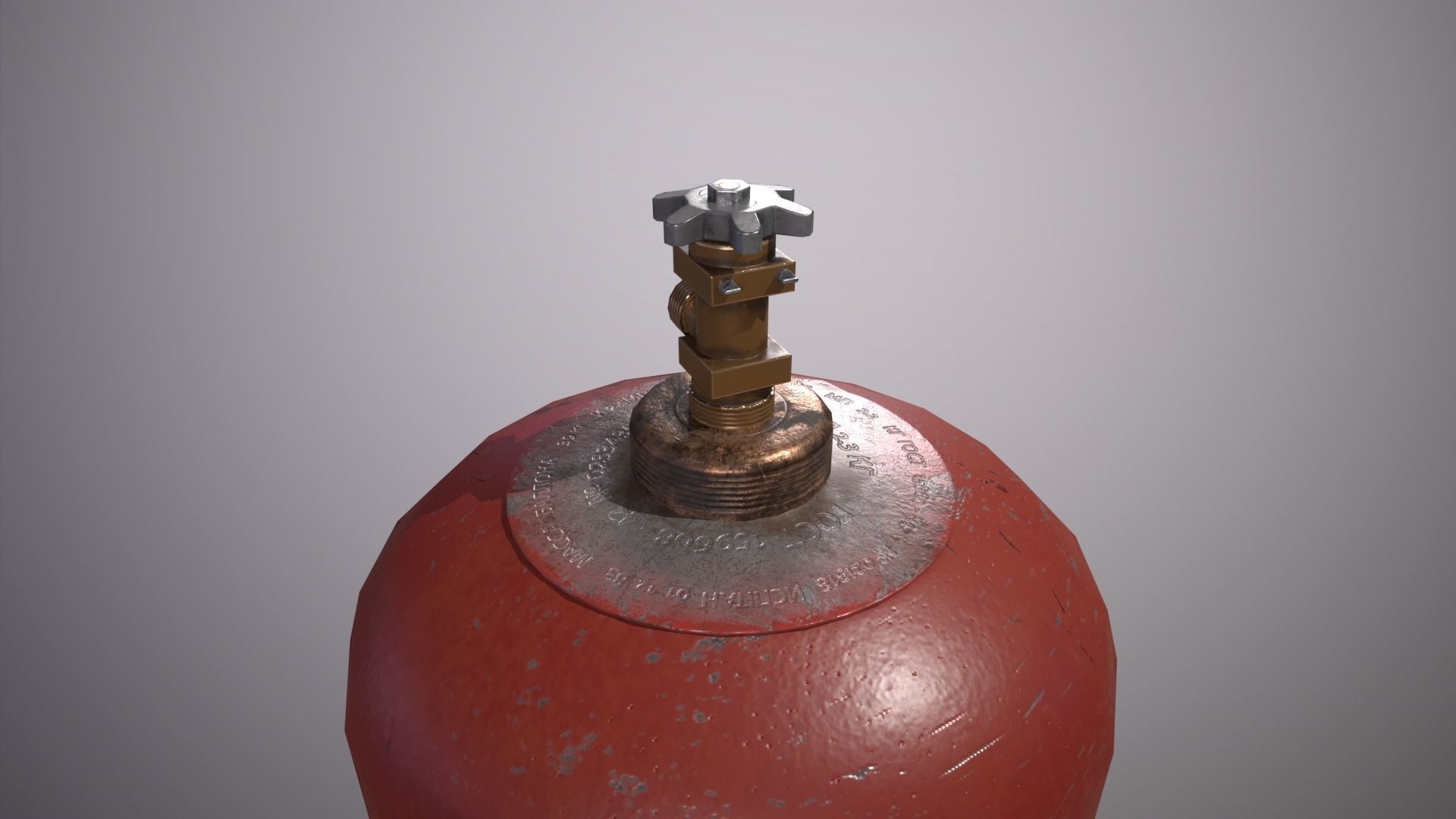 Propane gas Low-poly 3D model_4