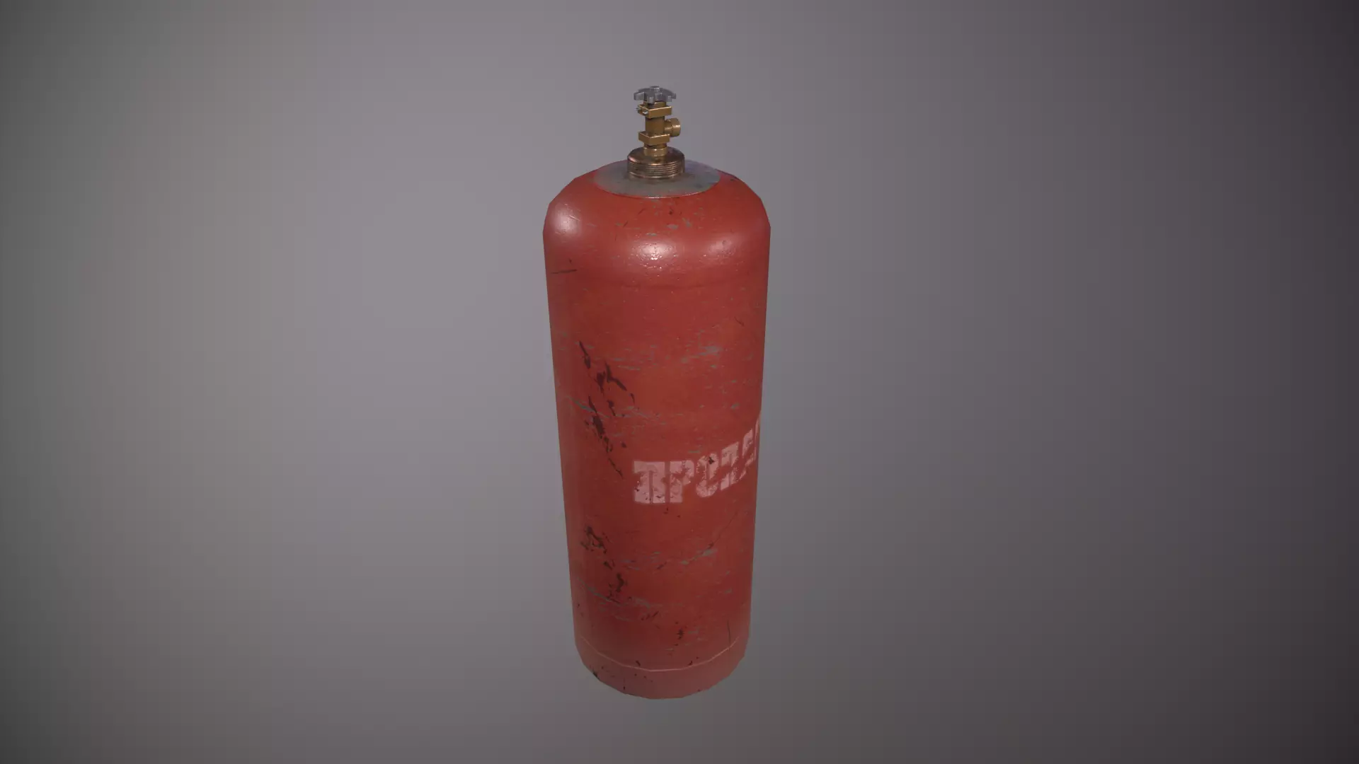 Propane gas Low-poly 3D model_0