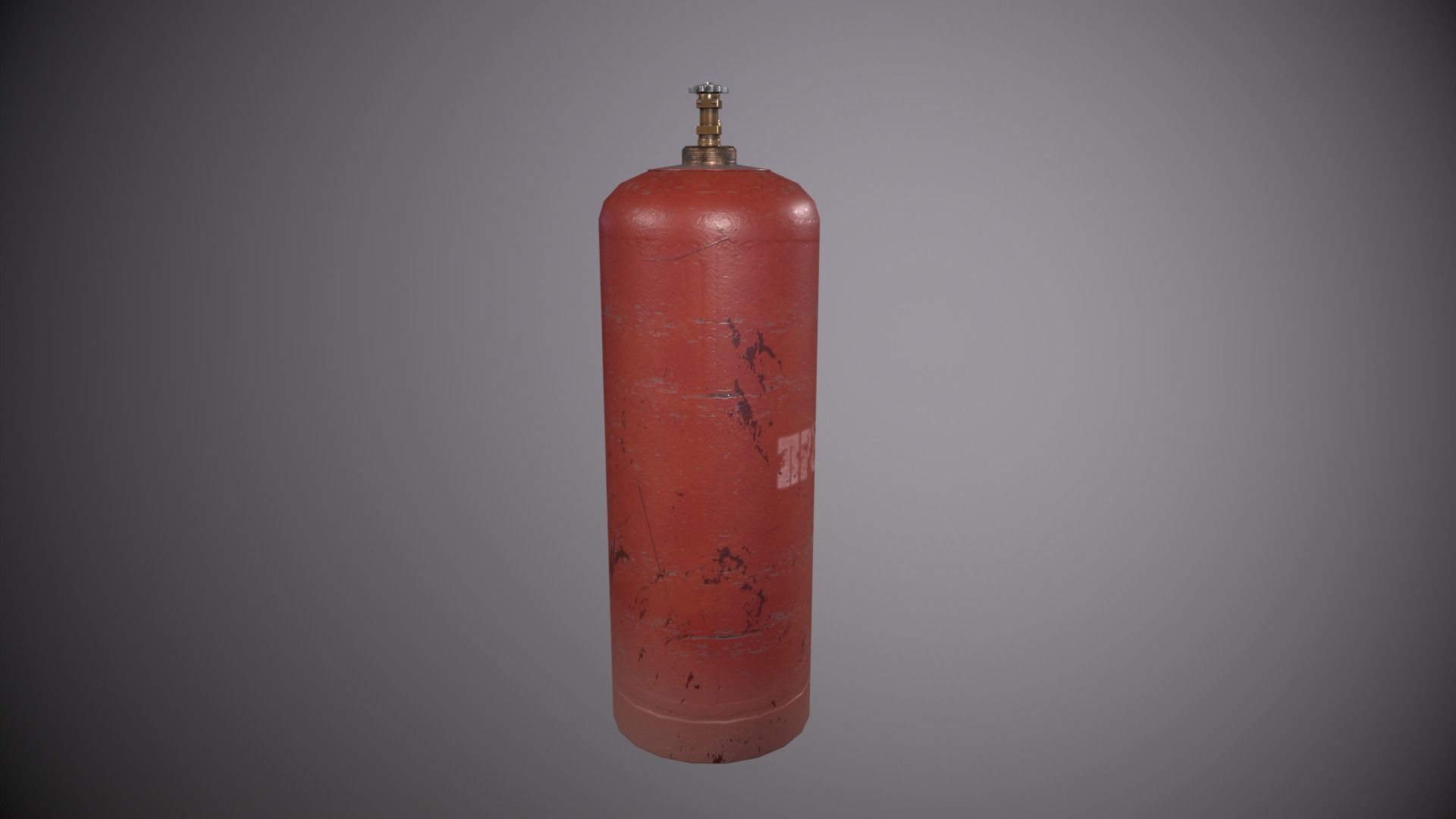 Propane gas Low-poly 3D model_2