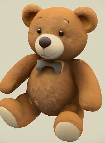 A cute tedy bear 3D model