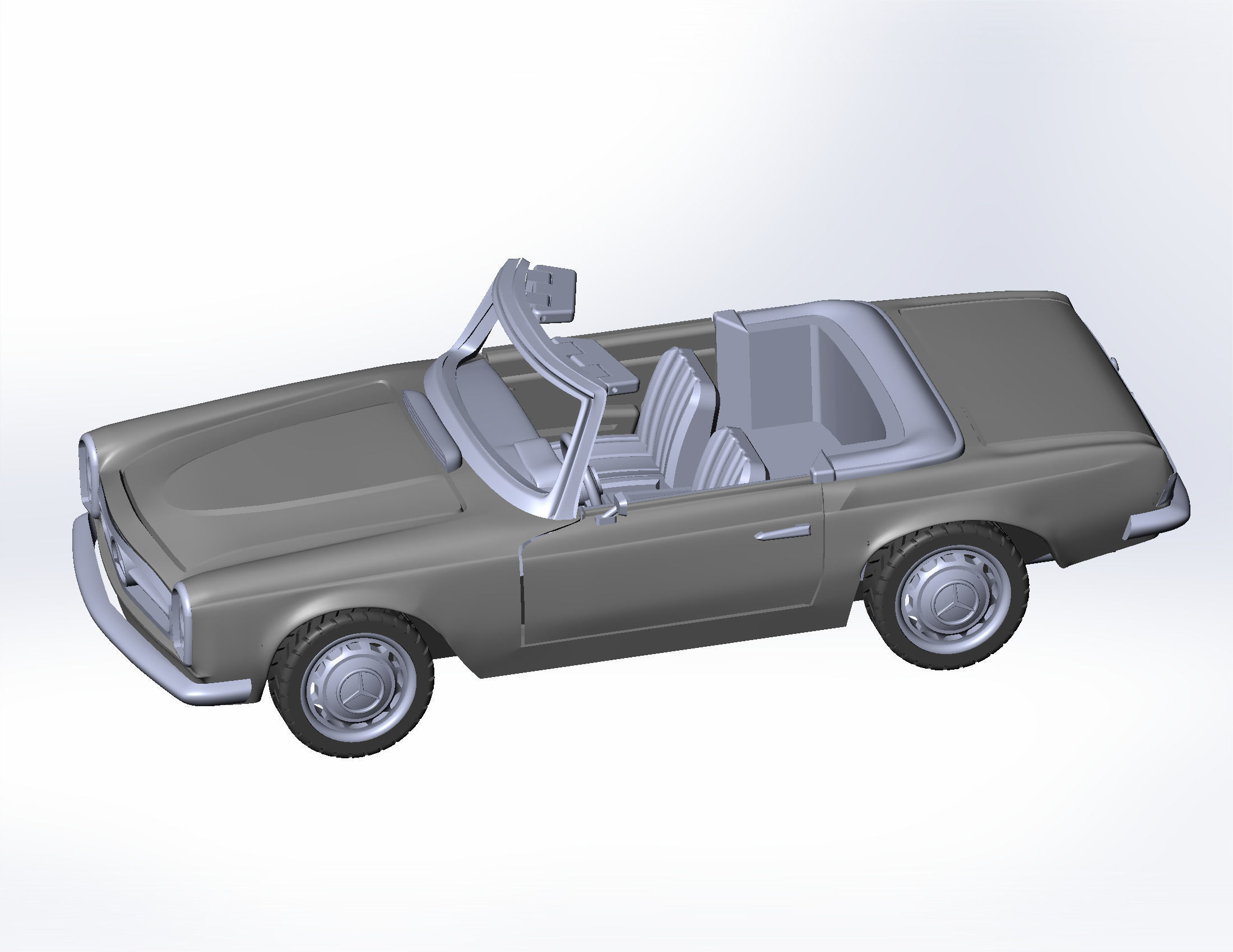 Mercedes-Benz 280 SL W113 for 3d print 3D print model_1