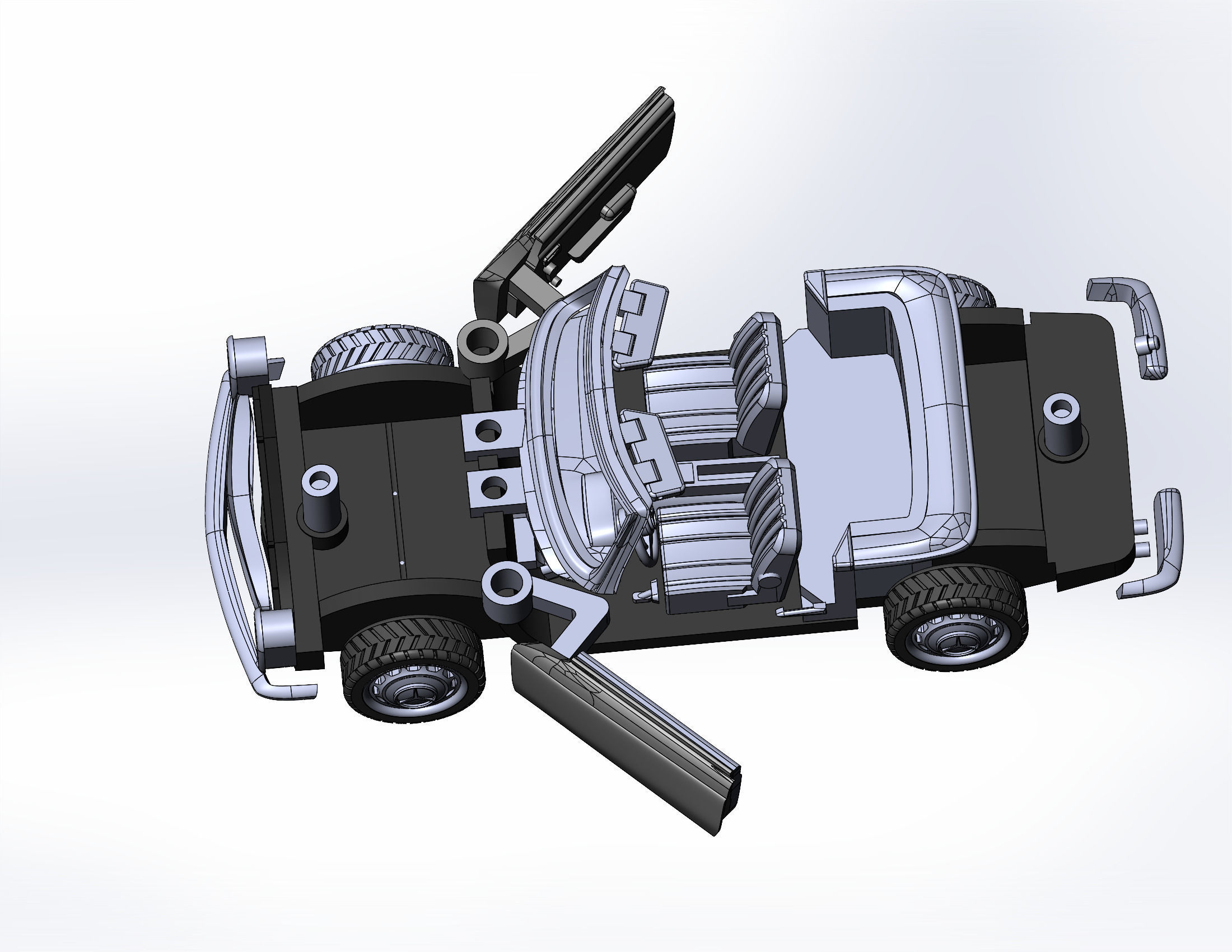 Mercedes-Benz 280 SL W113 for 3d print 3D print model_8