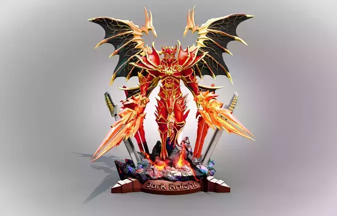 Dark knight Mu-online -  red dragon armor  set 3D print model