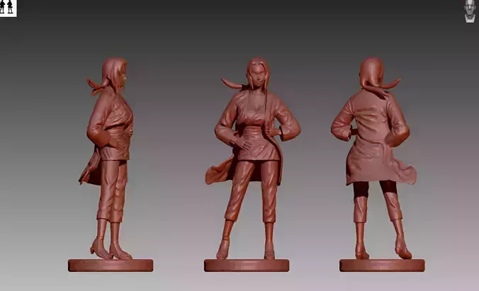 Tsunade OBJ and STL 3D print model