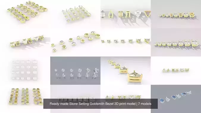 Ready-made Stone Setting Goldsmith Bezel 3D print model