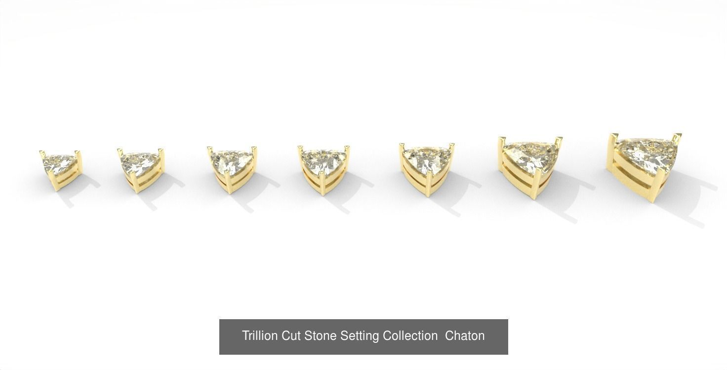 Ready-made Stone Setting Goldsmith Bezel 3D print model 3D Model Collection_7