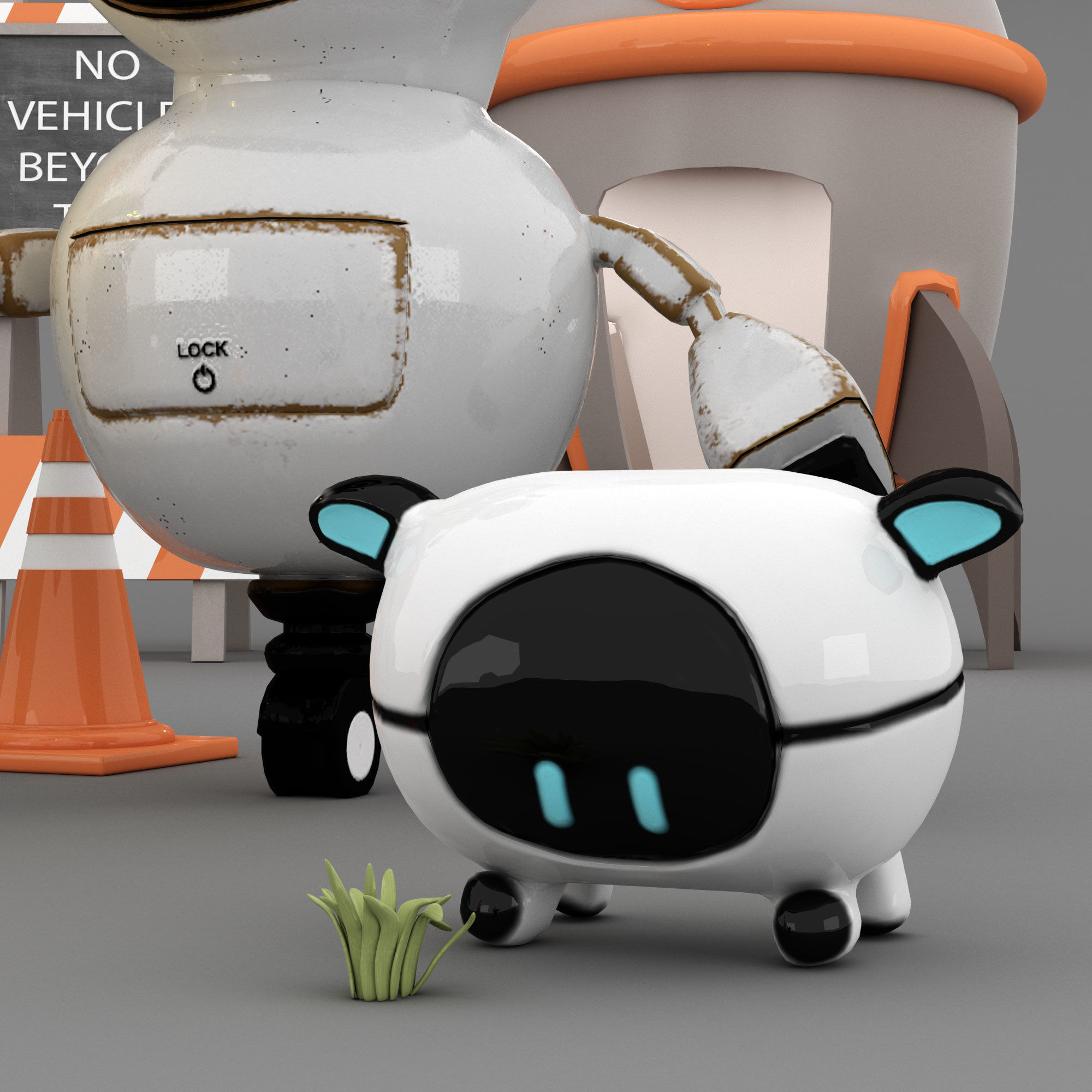 toys and furniture set 3D model_2