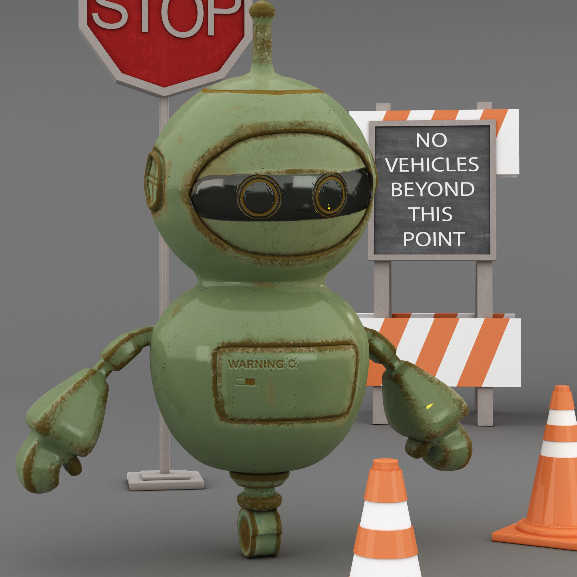 toys and furniture set 3D model_3