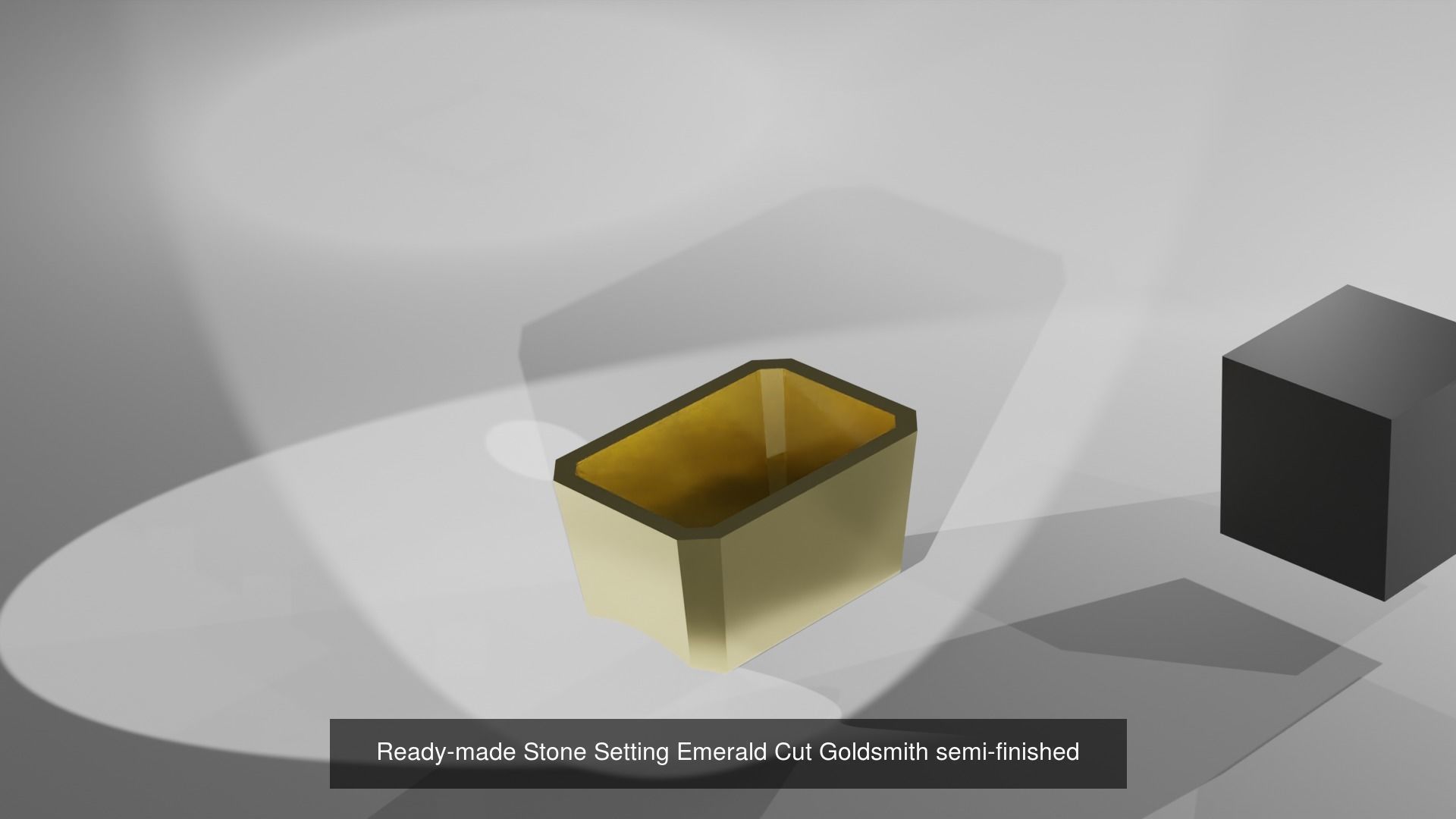 Ready-made Straight Stone Setting Goldsmith Semi-finished 3D Model Collection_1