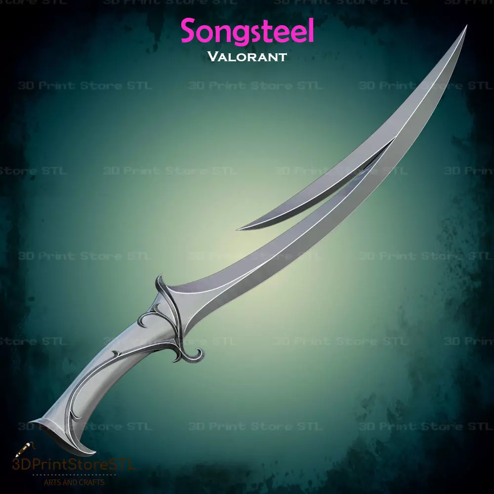 Songsteel Knife Cosplay Valorant - STL File 3D print model