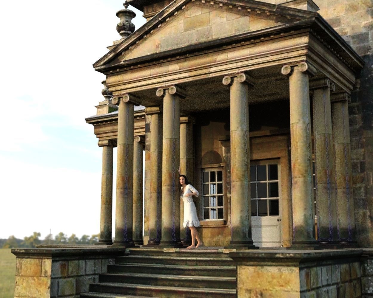 Temple of the Winds Low-poly 3D model_4