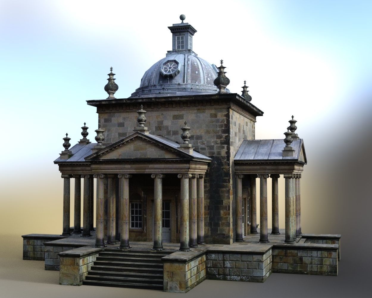 Temple of the Winds Low-poly 3D model_2