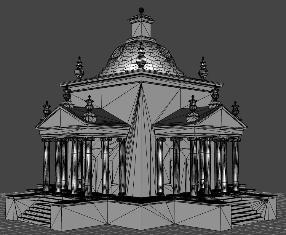 Temple of the Winds Low-poly 3D model_3