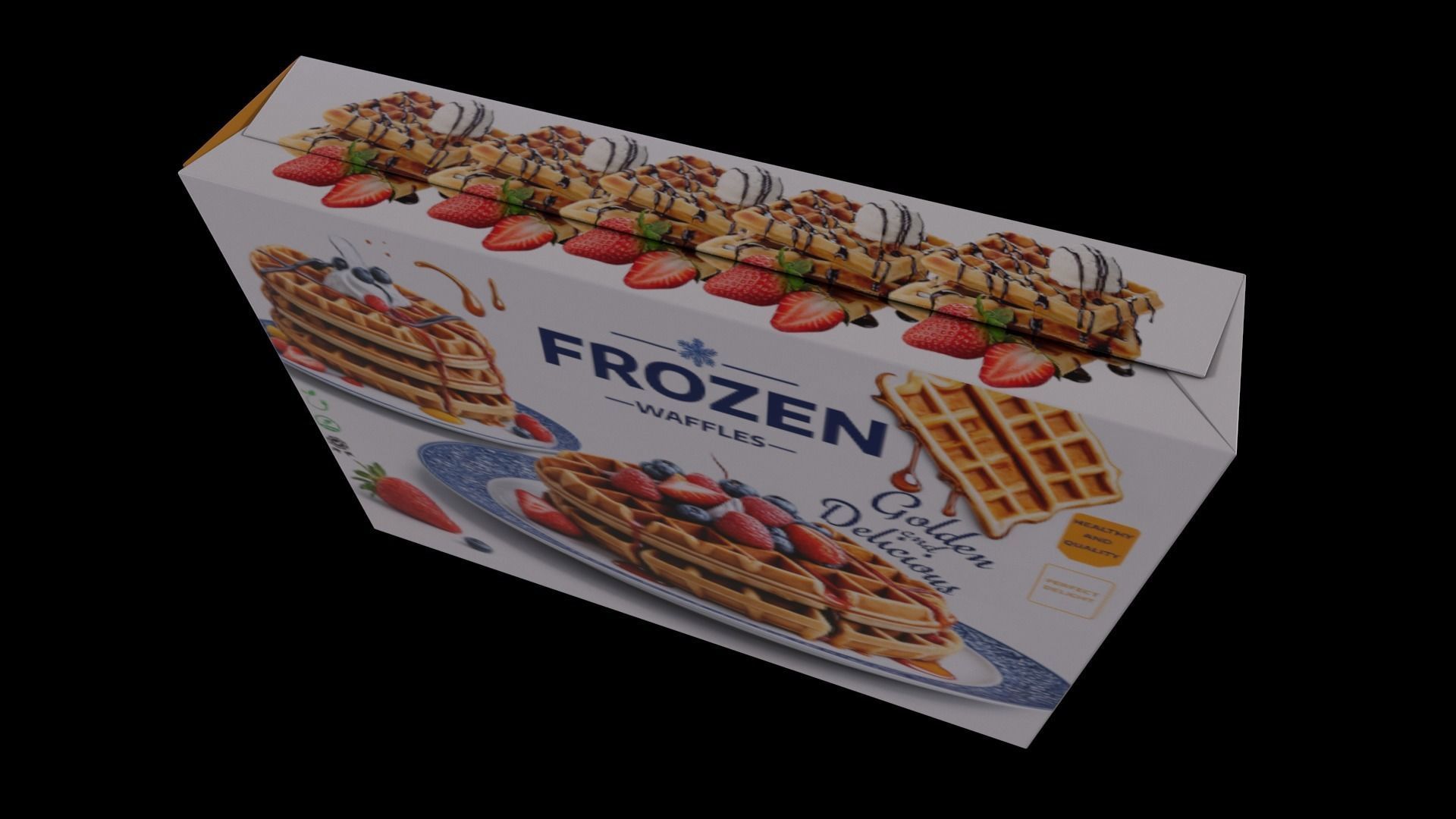 Frozen Waffles - GAME READY PBR Low-poly 3D model_3