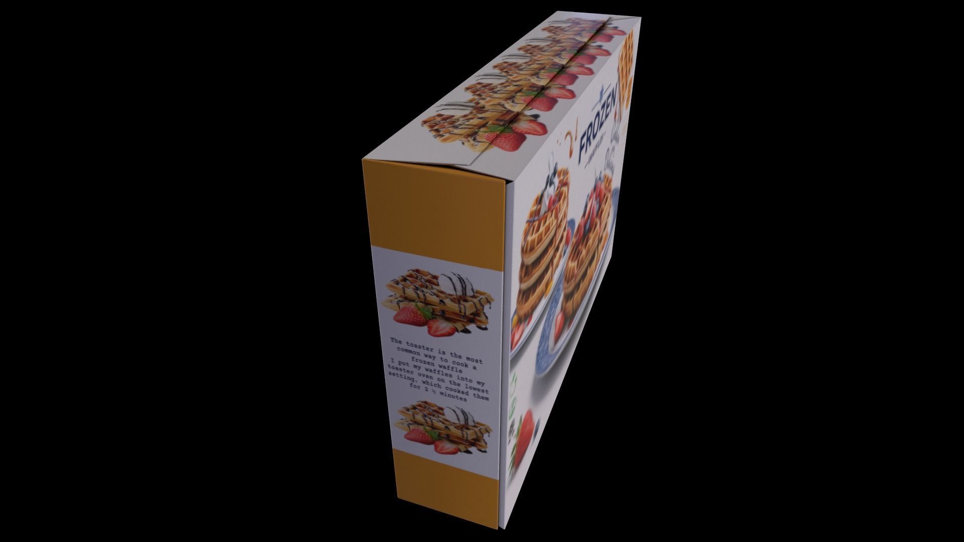 Frozen Waffles - GAME READY PBR Low-poly 3D model_2