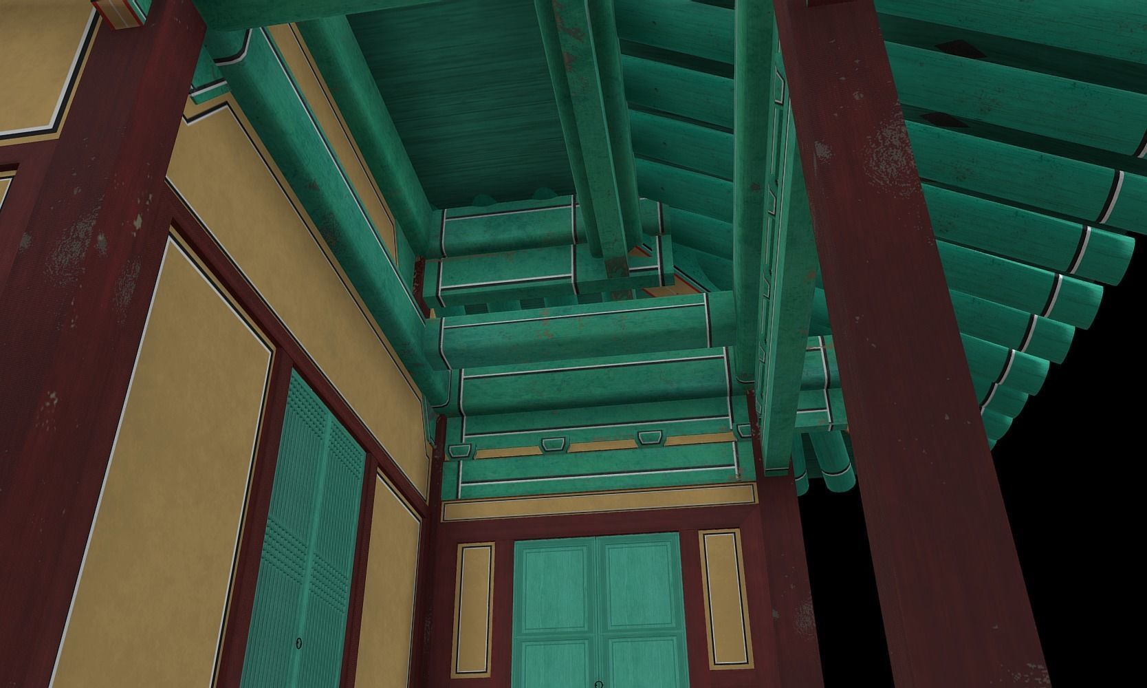 Korean Traditional House - OnonHouse - OnOnSa Low-poly 3D model_24